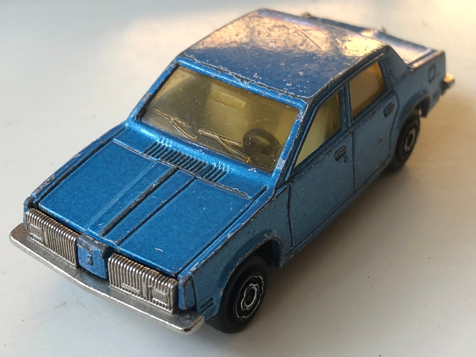 Lichtblauwe Majorette Oldsmobile No. 253 Made in France, Ophalen of Verzenden, Zo goed als nieuw, Auto