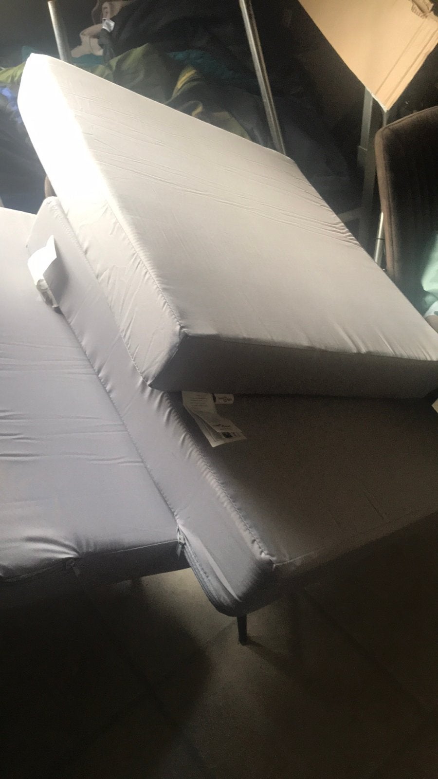 3 stoelkussens of bank 60 bij 60 cm 9 cm dik, Ophalen of Verzenden, Zo goed als nieuw