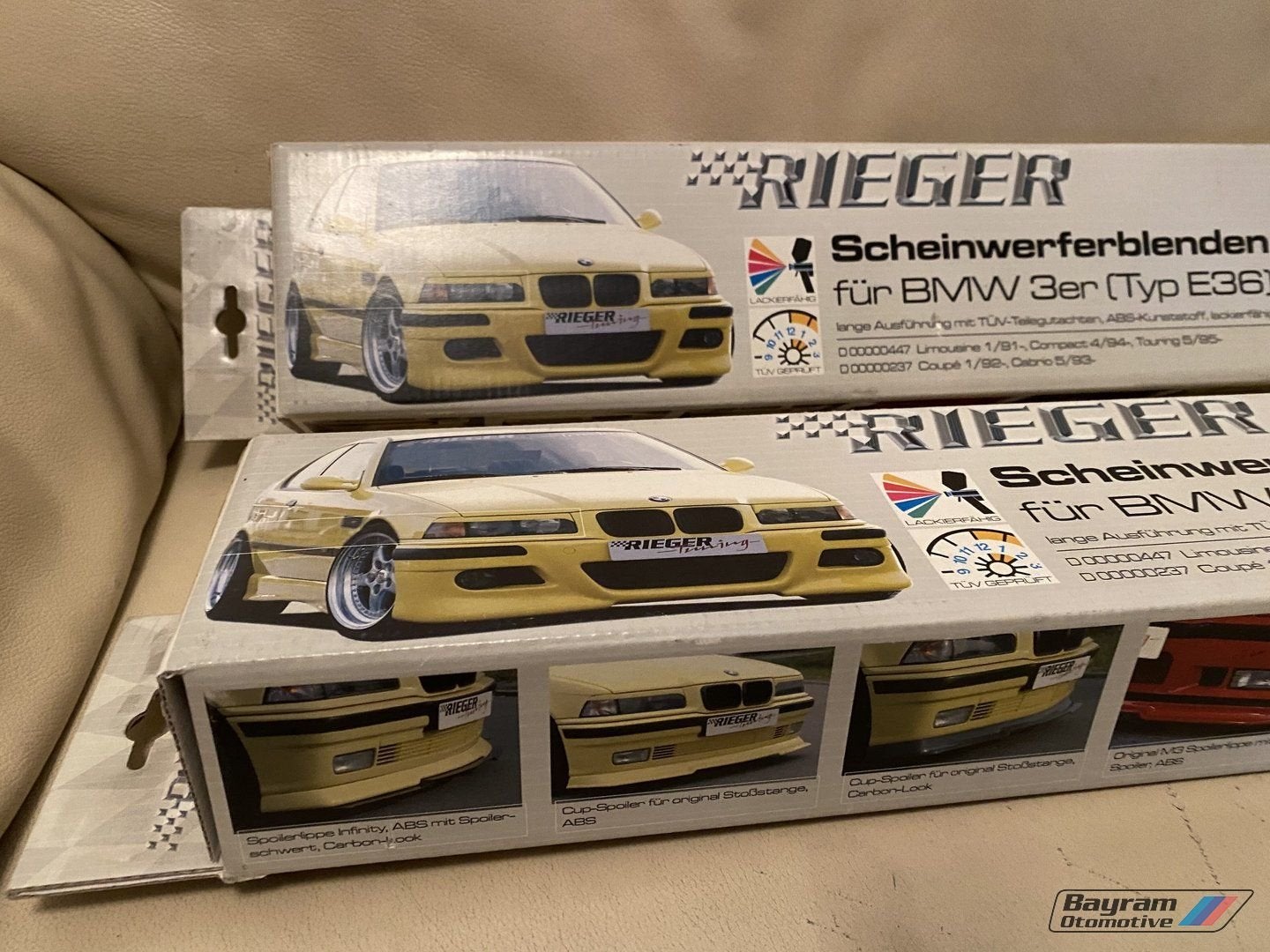 Bmw E36 booskijkers coupe cabrio set Rieger 3-serie spoiler, Auto diversen, Ophalen of Verzenden, -, -, -