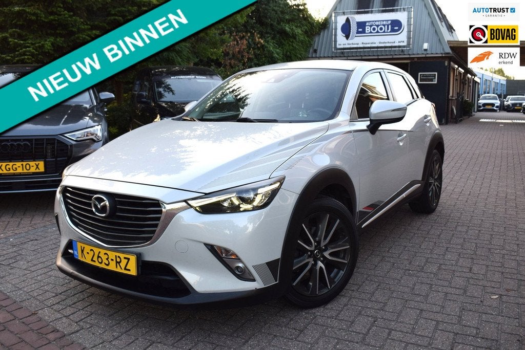 Mazda CX-3 2.0 SkyActiv-G 120 TS+ AUTOM/NAVI/CRUISE/AIRCO-EC, Auto's, Mazda, Bedrijf, Te koop, CX-3, ABS, Achteruitrijcamera, Airbags