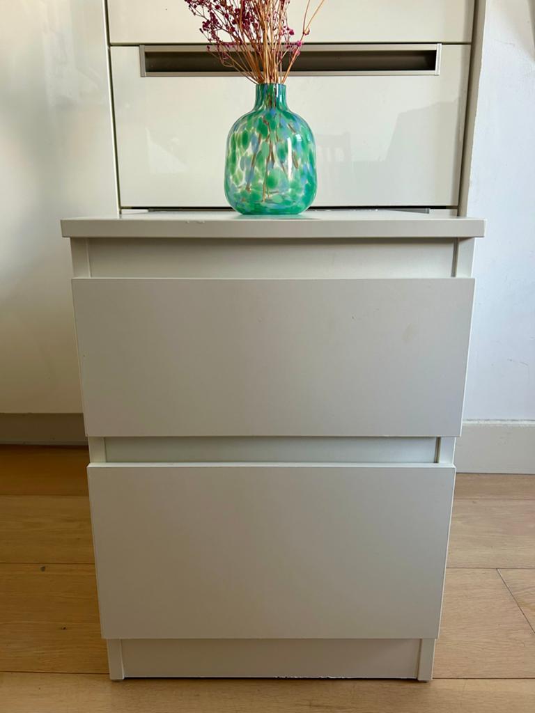 IKEA KULLEN ladekast, wit, 35x49 cm, Ophalen, Gebruikt, Minder dan 45 cm, Minder dan 55 cm