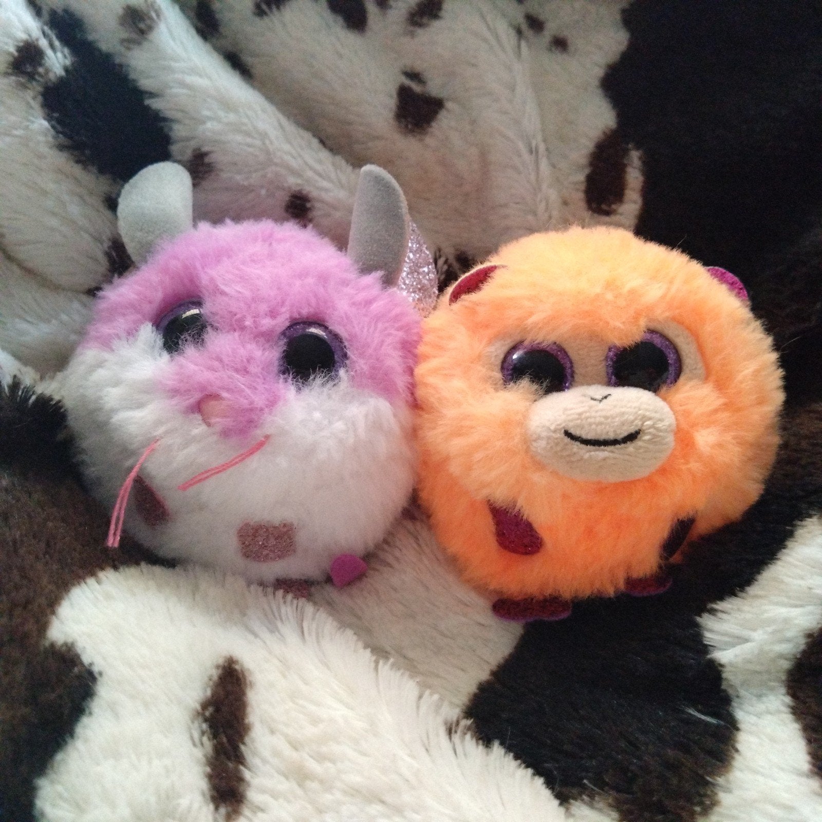 Ty Beanie Ballz Coconut & Colby - Zo goed als nieuw, Overige karakters, Ophalen of Verzenden, Klein (minder dan 20 cm), Ty