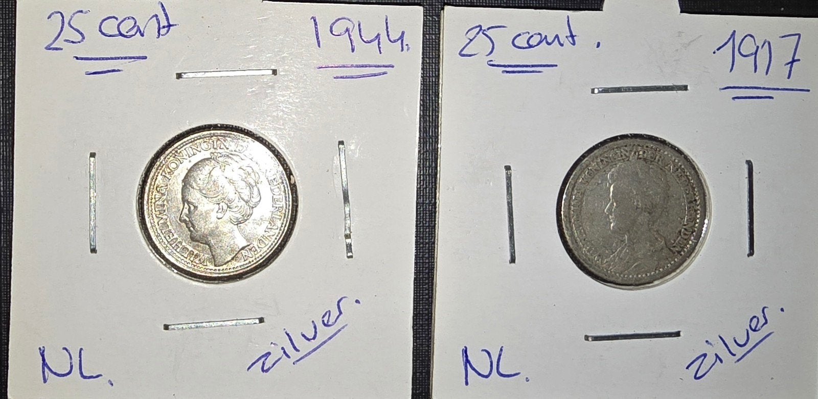 2 x 25 cent zilver, Verzenden, Noord-Amerika, Zilver