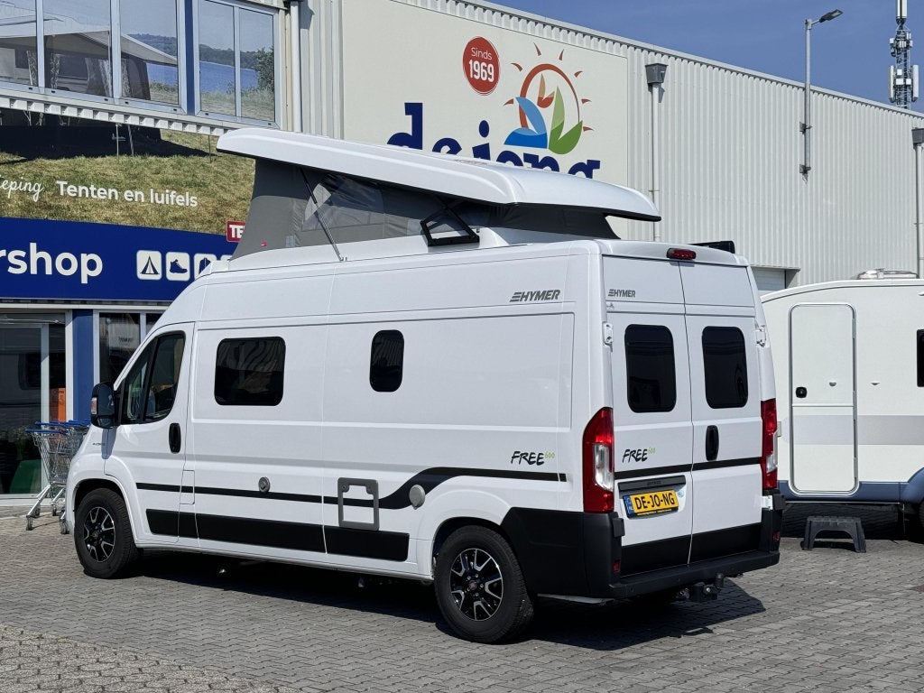 Hymer Free 600 - 4 persoons -, Caravans en Kamperen, Buscamper of Camperbus, Ringverwarming, Fiat, Bedrijf