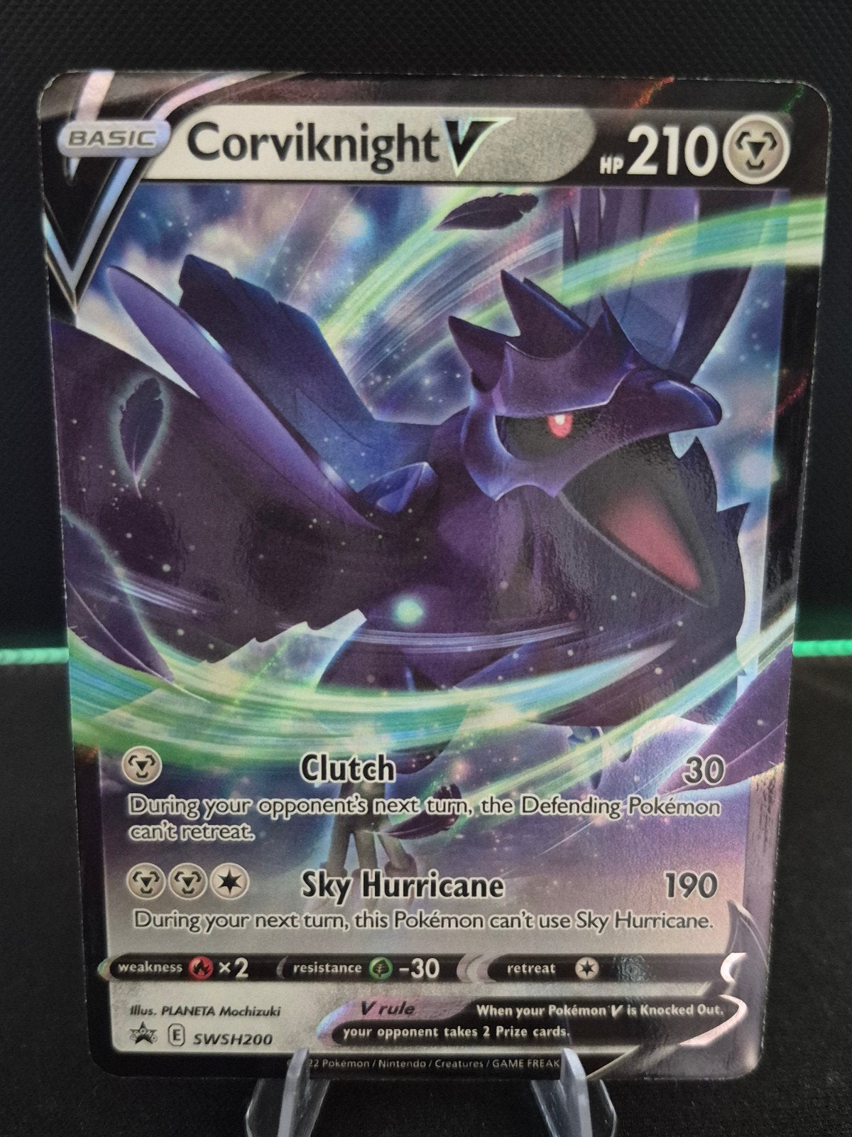 Pokémon Corviknight V SWSH200 Promo Kaart, Hobby en Vrije tijd, Verzamelkaartspellen | Pokémon, Ophalen, Zo goed als nieuw, Losse kaart