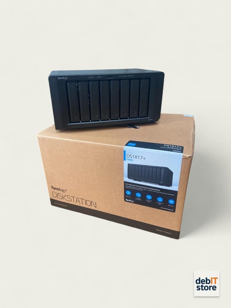 Synology DS1817+ NAS *8gb ram upgrade - 10gb nic*, Synology, SATA, Info@debitstore.nl, Ophalen of Verzenden