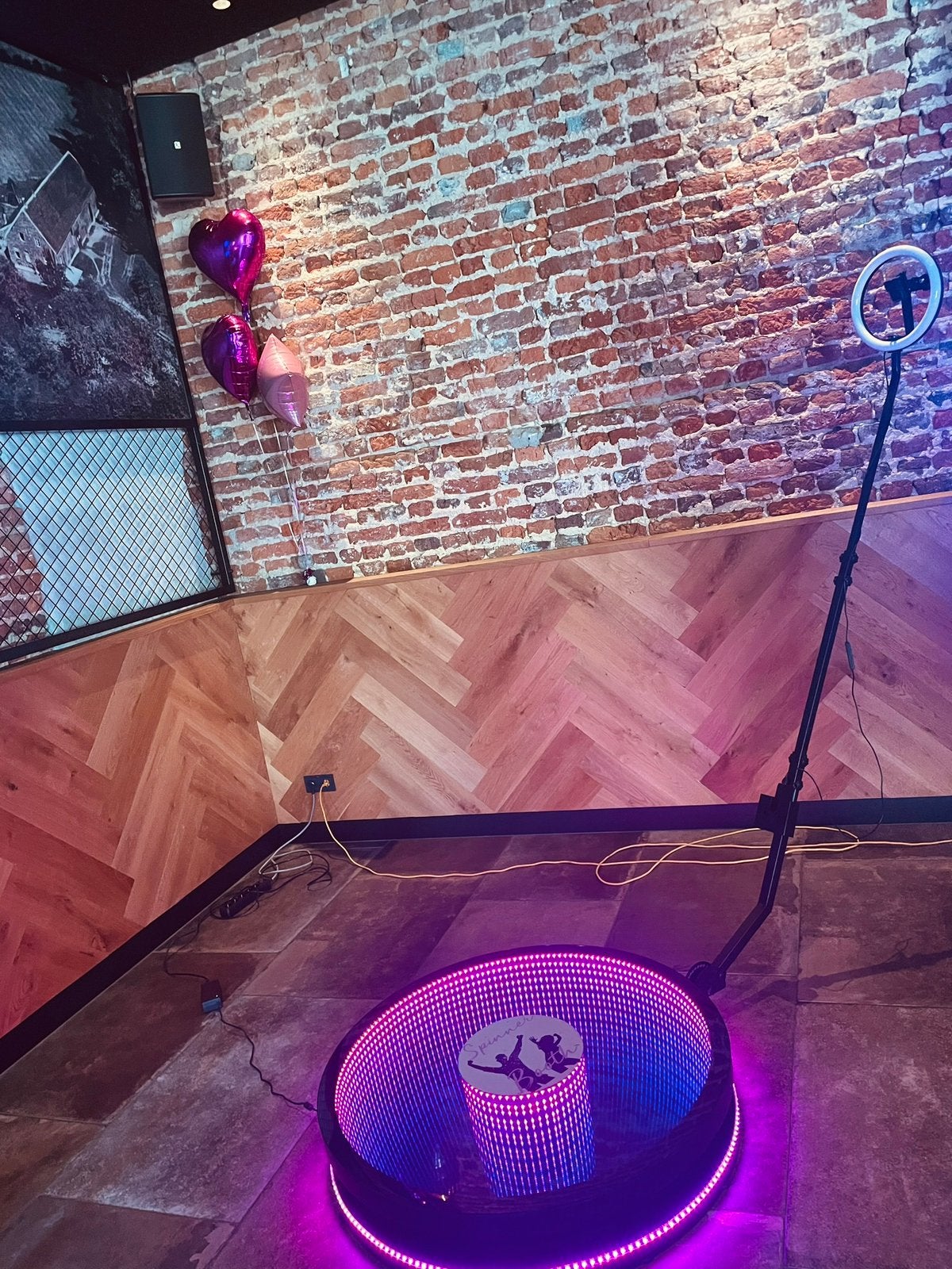 360 Spinnerbooth, Ophalen