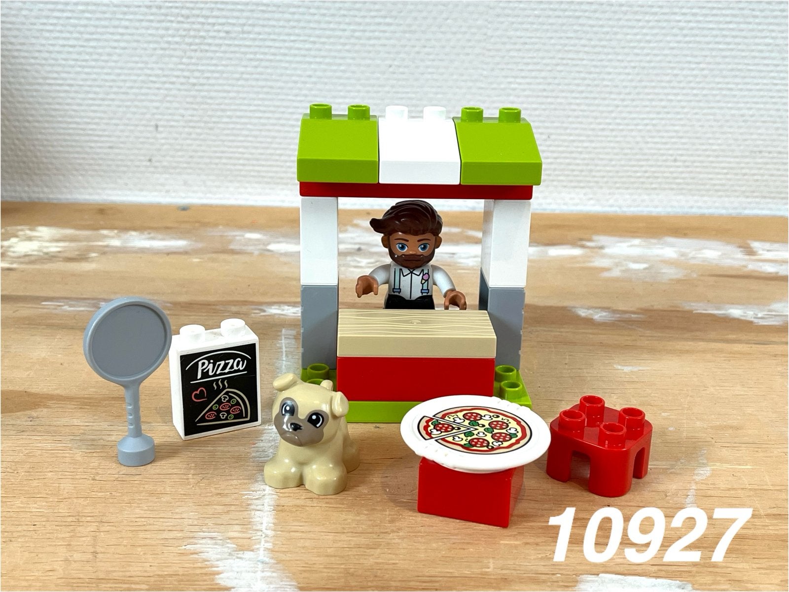 Duplo pizzakraam 10927 (compleet) 9, Ophalen of Verzenden, Zo goed als nieuw, Complete set, Duplo