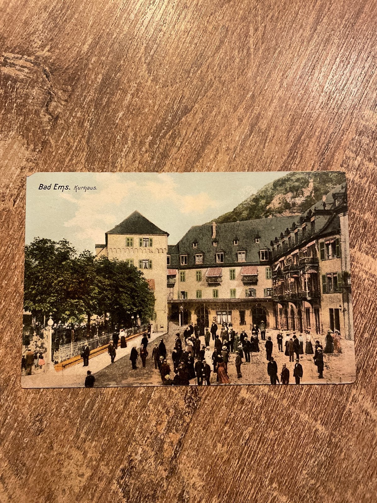 Oude Ansichtkaart Bad Ems. Kurhaus. Duitsland. Voor 1920, Ophalen of Verzenden, Voor 1920, Ongelopen, Duitsland