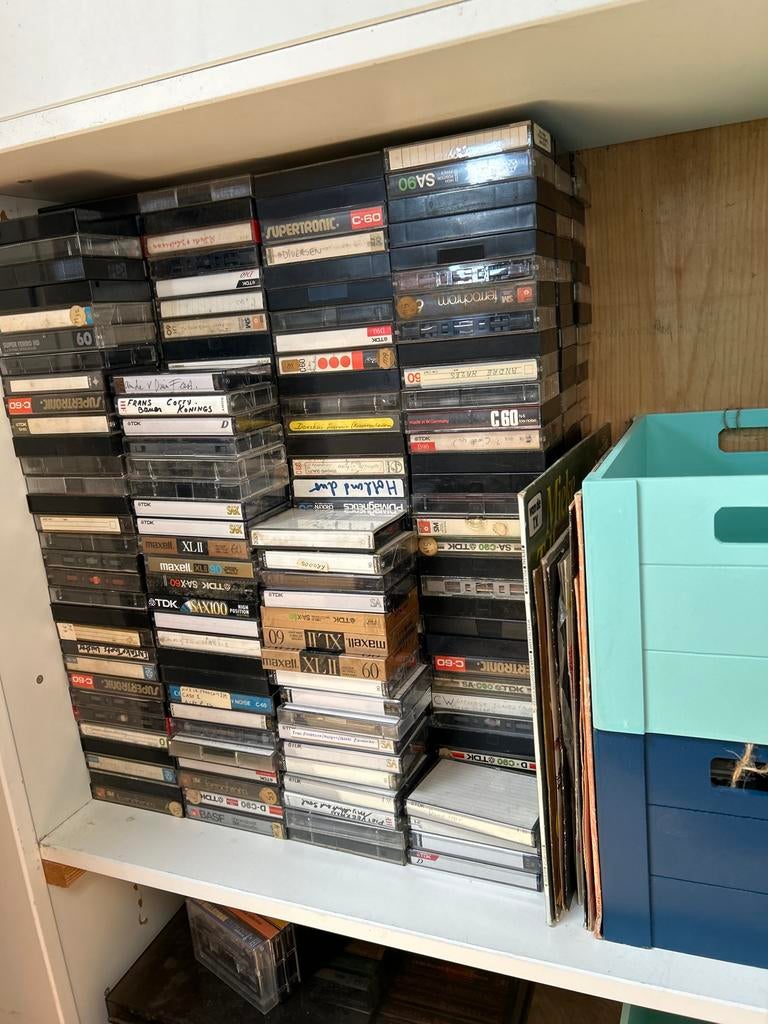 Grote collectie cassettebandjes (voorbespeeld), Gebruikt, Overige genres, Ophalen of Verzenden, Voorbespeeld