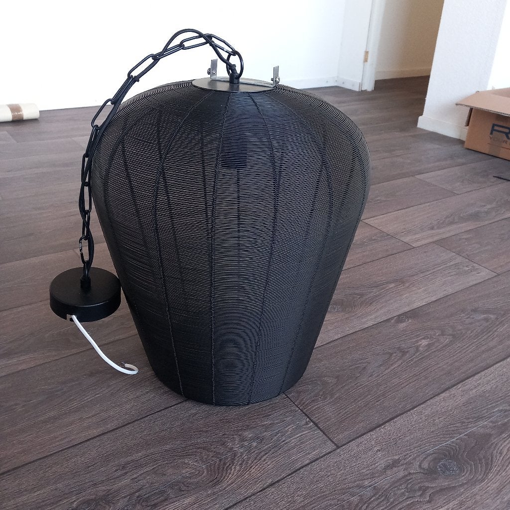 hanglamp industrieel metaal 2x, Ophalen, E27 (groot), Zo goed als nieuw, Metaal