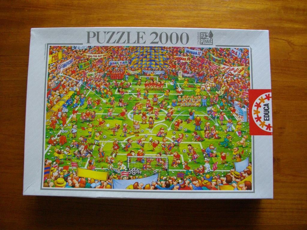 Educa 2000 - Daft Football, Ophalen of Verzenden, Meer dan 1500 stukjes, Gebruikt, Legpuzzel