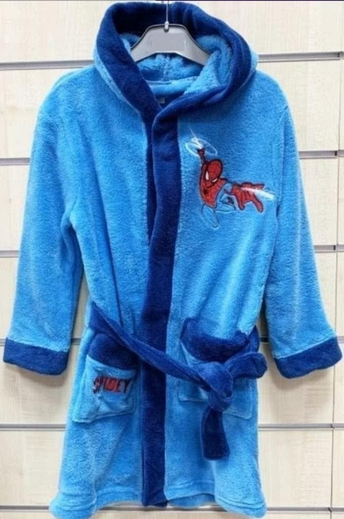 Spiderman fleece Badjas Marvel LB - Maat 98 - 104, Nacht- of Onderkleding, Spider-Man, Nieuw, Ophalen of Verzenden