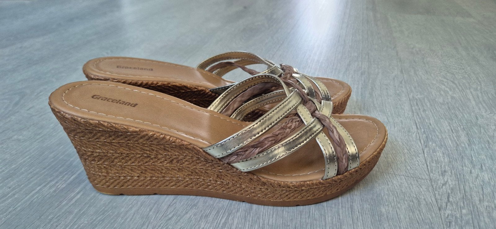 Hele mooie sandalen van Graceland, Bruin, Zo goed als nieuw, Graceland, Sandalen of Muiltjes