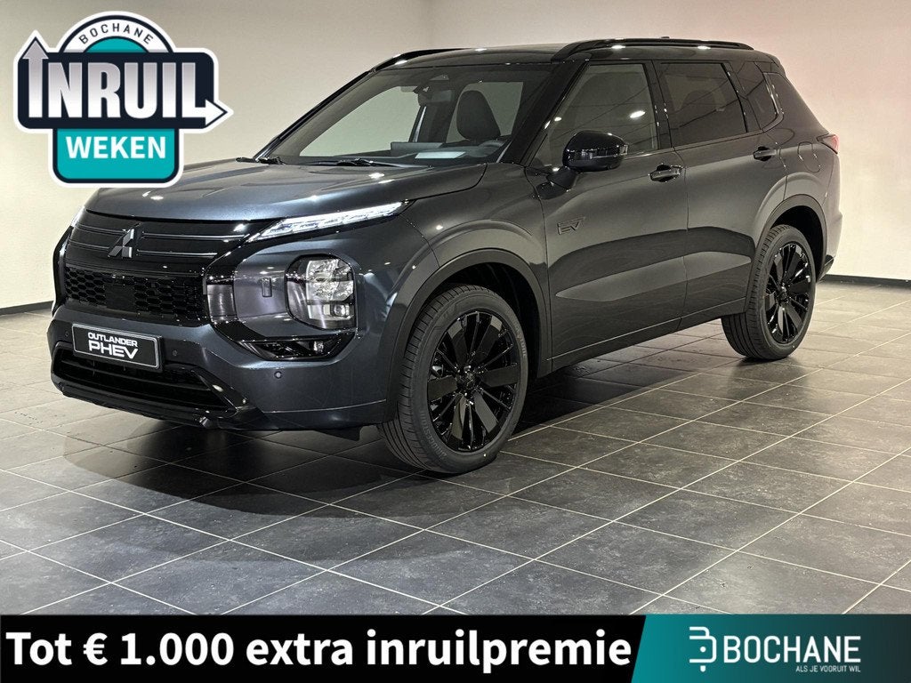 Mitsubishi Outlander 2.4 PHEV Black Edition | Uit voorraad l, Auto's, Mitsubishi, Automaat, 2095 kg, Outlander, Euro 6