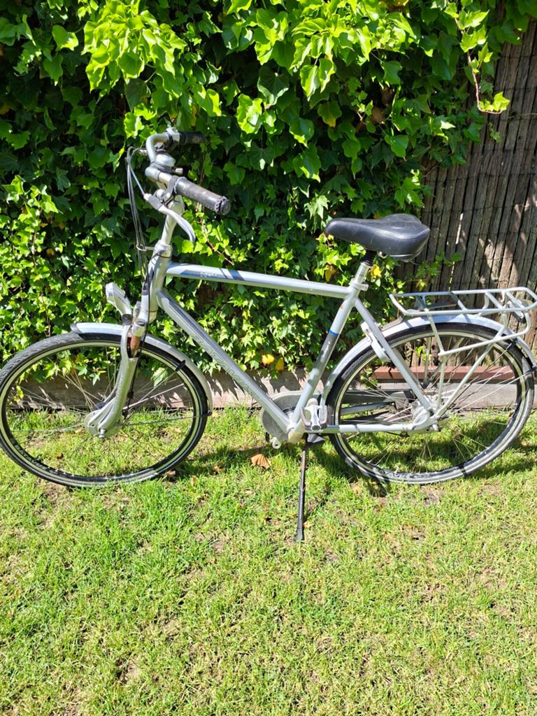 Batavus Fuego 7 herenfiets - Gebruikt, Fietsen en Brommers, Fietsen | Heren | Herenfietsen, Ophalen, Gebruikt, Velgrem, Versnellingen