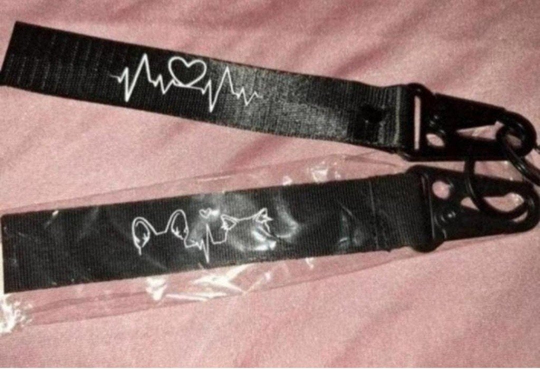 Sleutelhanger met hartslag en hondje design, Ophalen of Verzenden, Nieuw