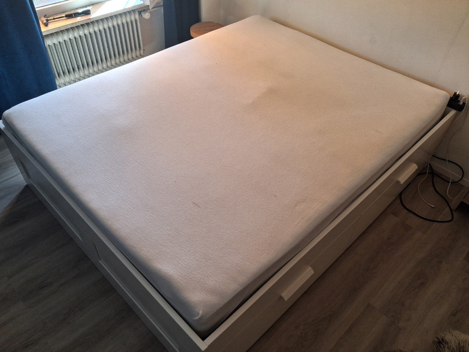 Tweepersoonsbed bed + matras, Ophalen, Gebruikt, Tweepersoons, 200 cm