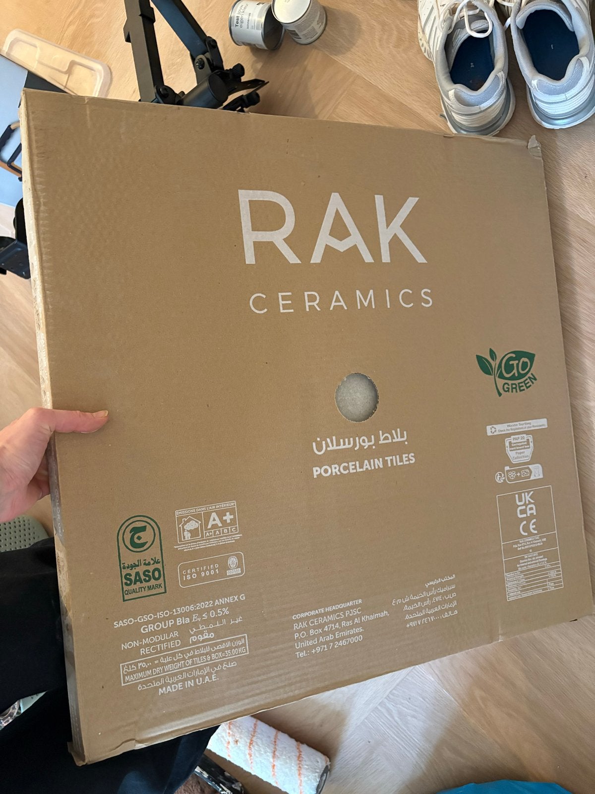 RAK Paleo Tegel 60x60 Clay 1 doos (1.44 m²), Ophalen, 60 cm of meer, Keramiek, Nieuw