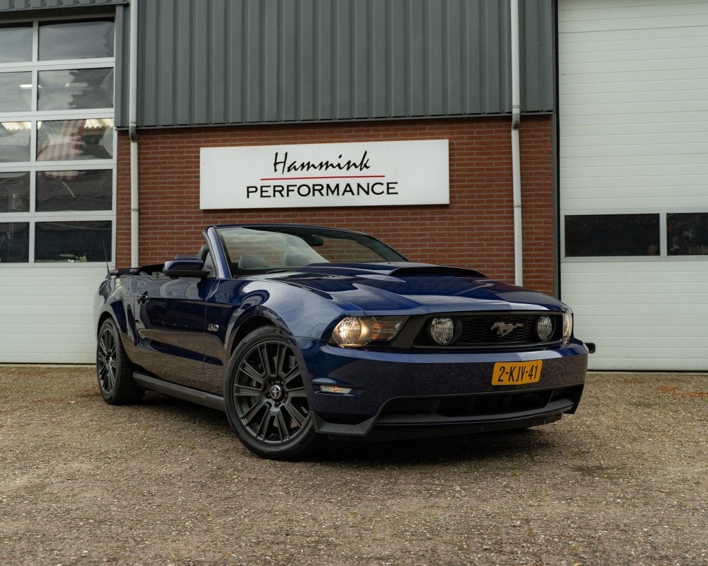'11 Ford Mustang Cabrio 5.0L V8 Automaat, Auto's, Ford, Automaat, Achterwielaandrijving, Cabriolet, Leder