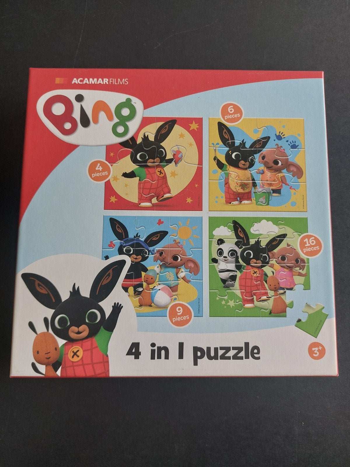 Bing 4-in-1 Puzzelset voor Peuters, Ophalen, Meer dan 50 stukjes, Zo goed als nieuw, 2 tot 4 jaar