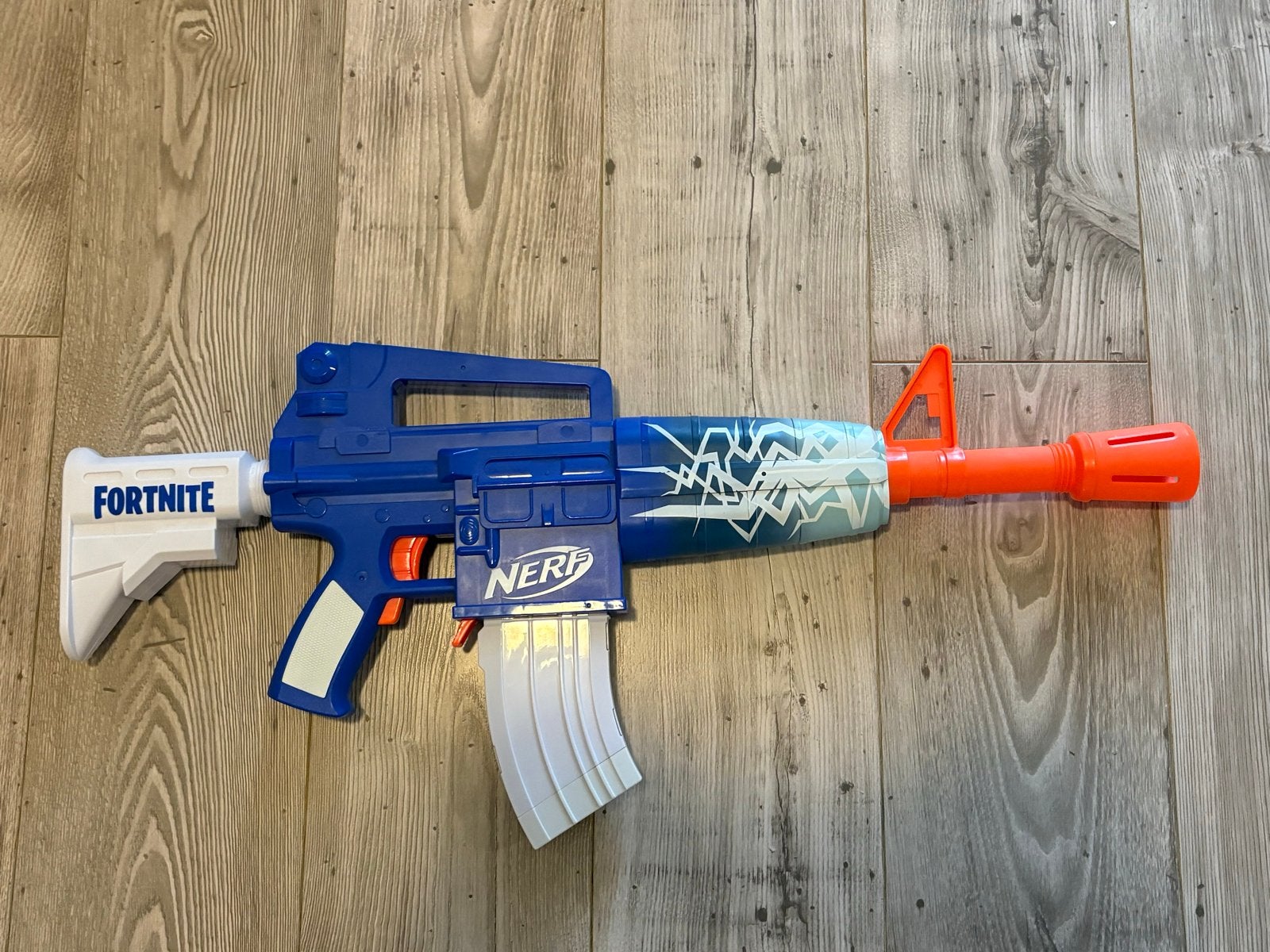 Nerf Fortnite AR-L gemotoriseerde blaster, Ophalen of Verzenden, Zo goed als nieuw, Jongen of Meisje
