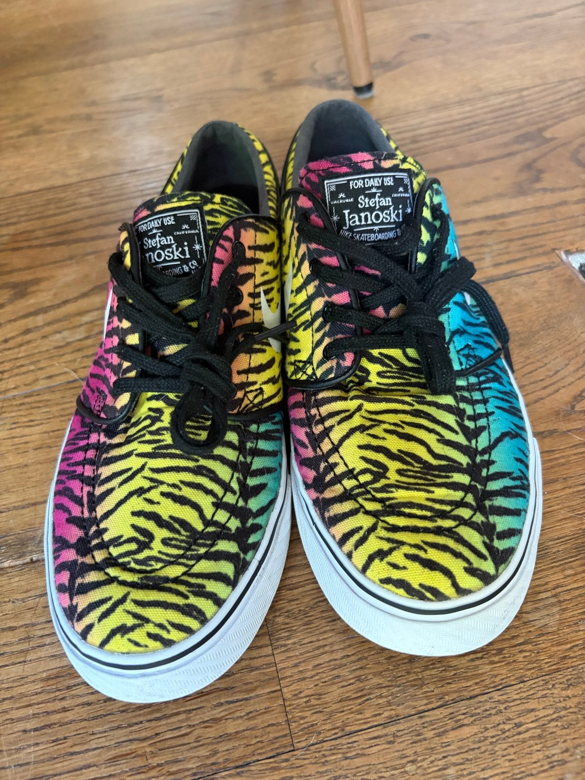 Zeldzame Nike SB Zoom Stefan Janoski "Rainbow Tiger" Schoene, Ophalen, Zo goed als nieuw, Overige kleuren, Sneakers of Gympen