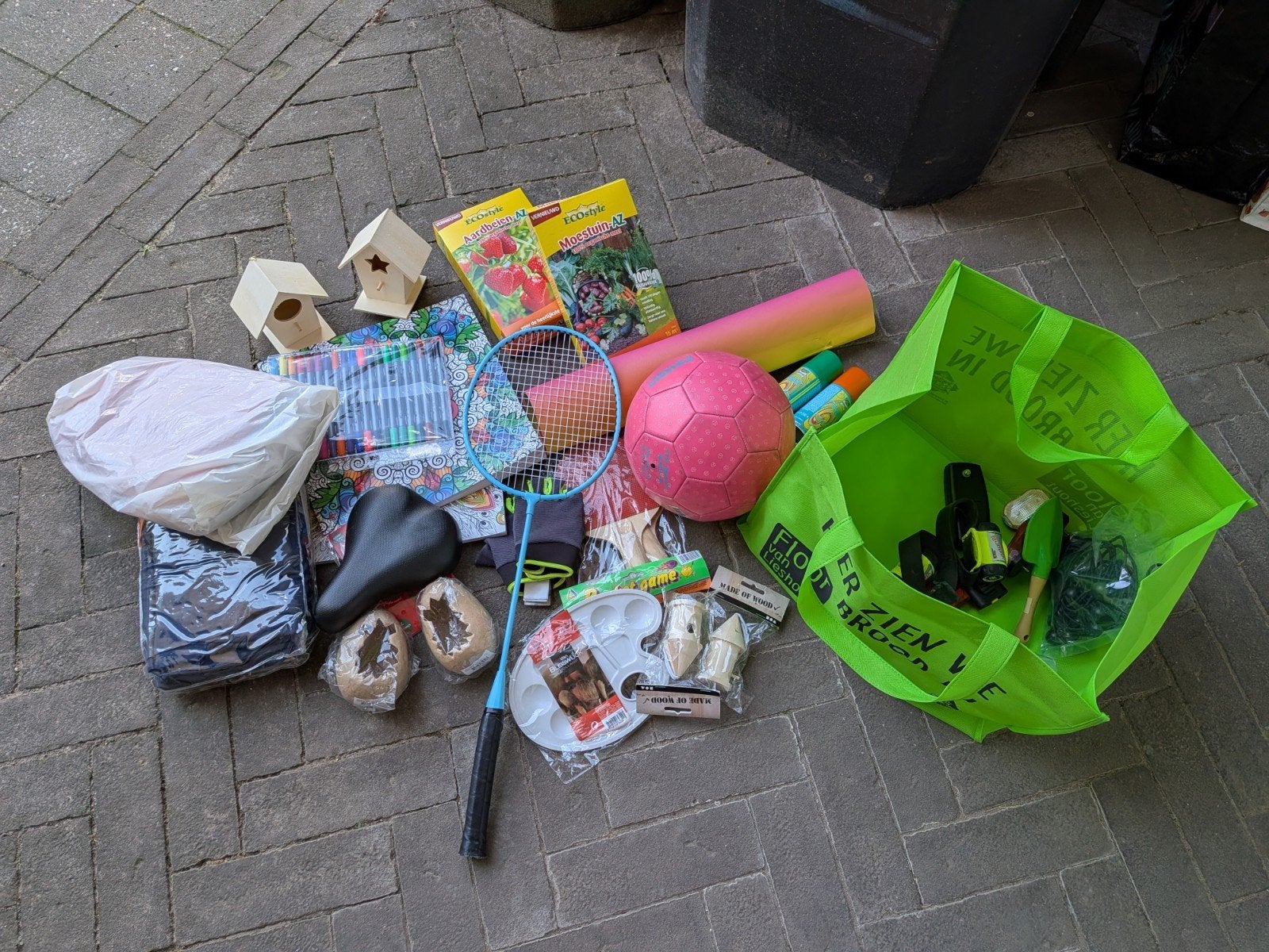 Gratis Diverse Rommelmarkt spullen: Sport, Hobby & Tuin, Diversen, Rommelmarktspullen, Ophalen, Gebruikt