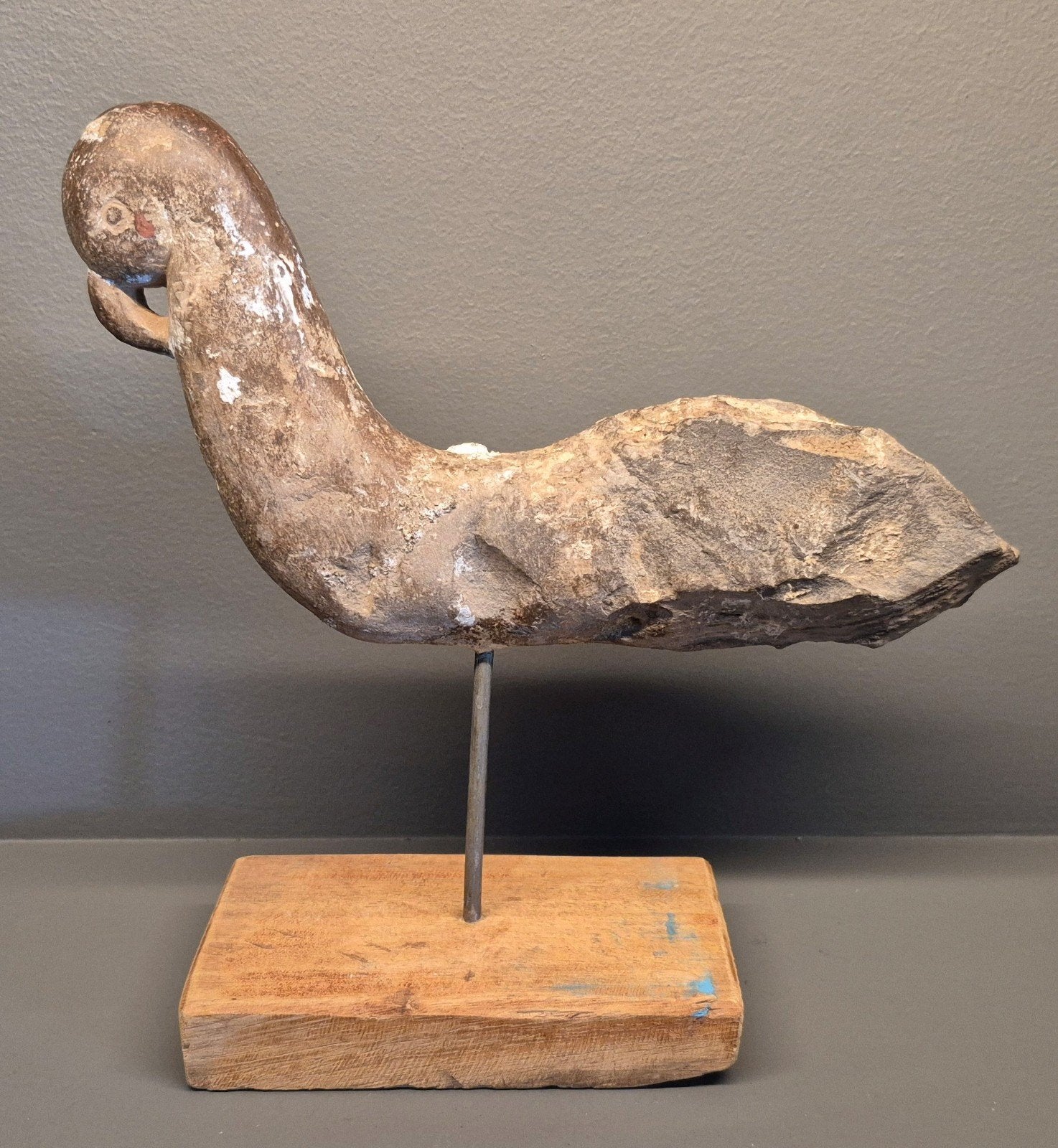 Antiek Tempeldier / pauw, Ophalen of Verzenden