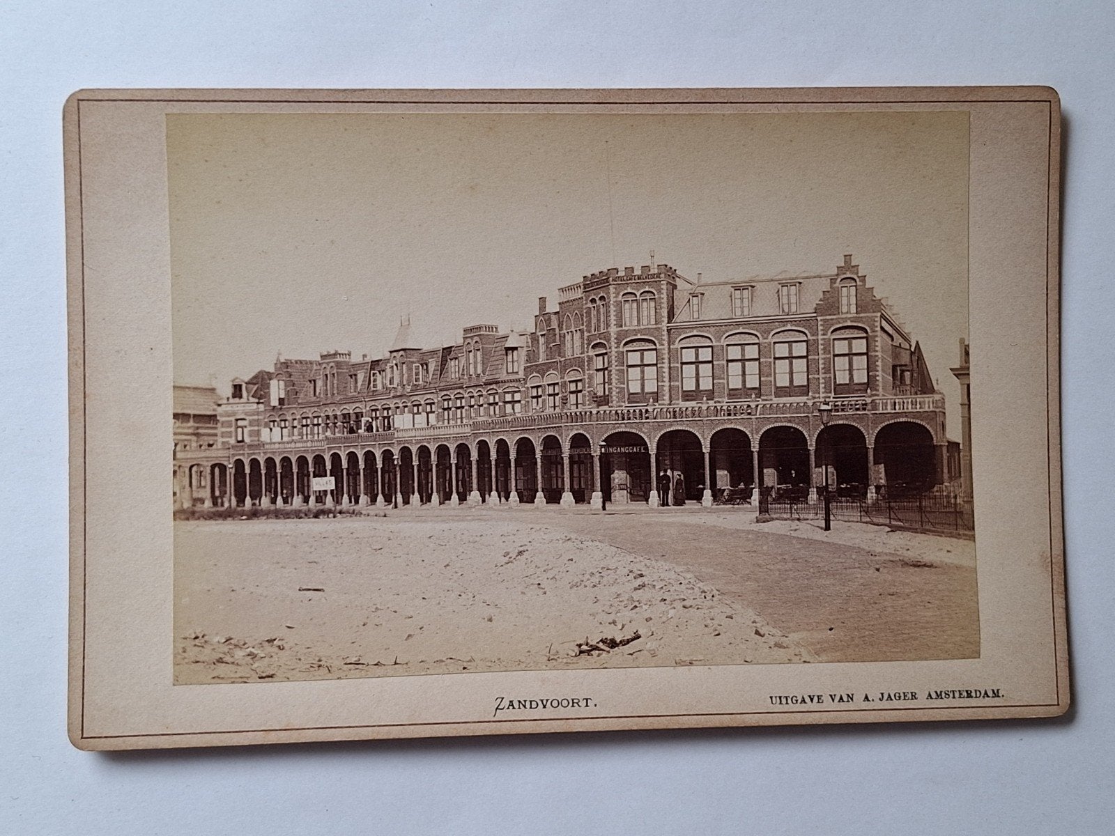 kabinetkaart Zandvoort A.Jager, Ophalen of Verzenden, Voor 1940, Gebruikt