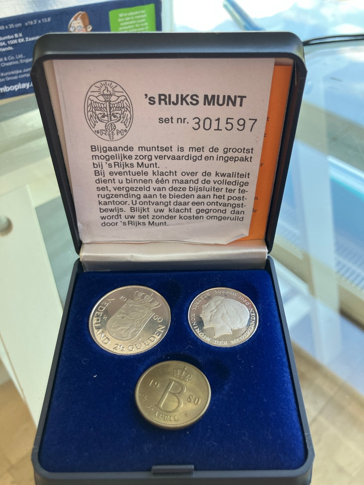 Muntset 's Rijks Munt - Koningin Juliana 1980, Postzegels en Munten, Munten | Nederland, Ophalen, Koningin Juliana, 2½ gulden