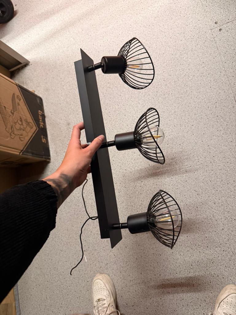 Plafondlamp, Ophalen of Verzenden, Zo goed als nieuw, Metaal