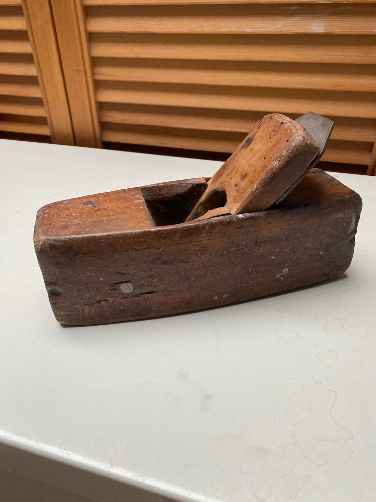 Antieke HOUTEN BLOKSCHAAF, Ophalen of Verzenden