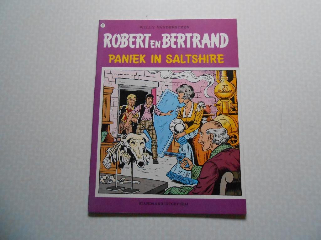 Robert en Bertrand 64 Paniek in Saltshire 1985 ste druk., Willy Vandersteen, Eén stripboek, Nieuw, Ophalen of Verzenden