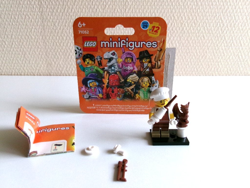 Lego 71052 Minifiguur NR. 7 Chocolatier Serie 29, Lego, Compleet, Ophalen of Verzenden, Zo goed als nieuw