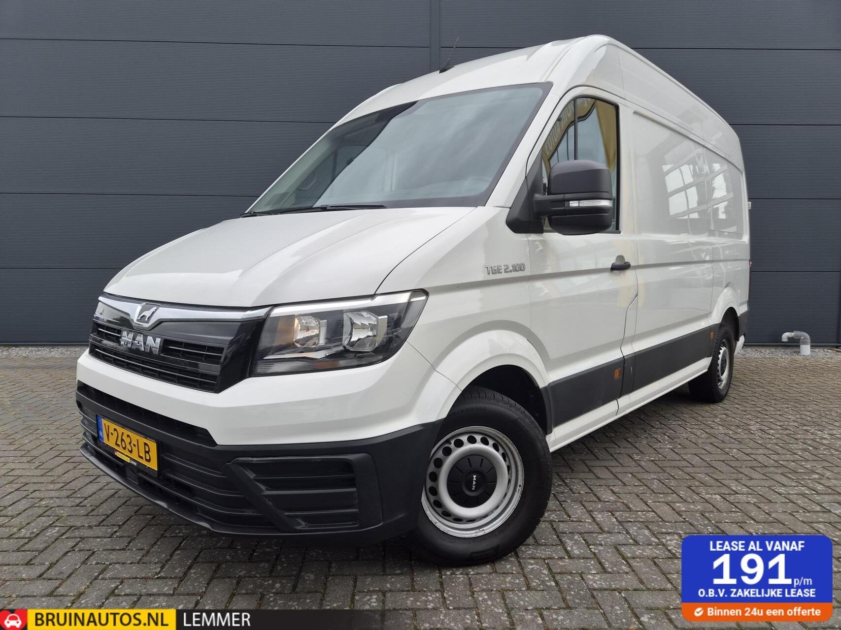 MAN TGE 2.0 TDI L3H3 Airco Trekhaak Onderhouden NAP, Auto's, Gebruikt, Euro 6, 4 cilinders, Wit