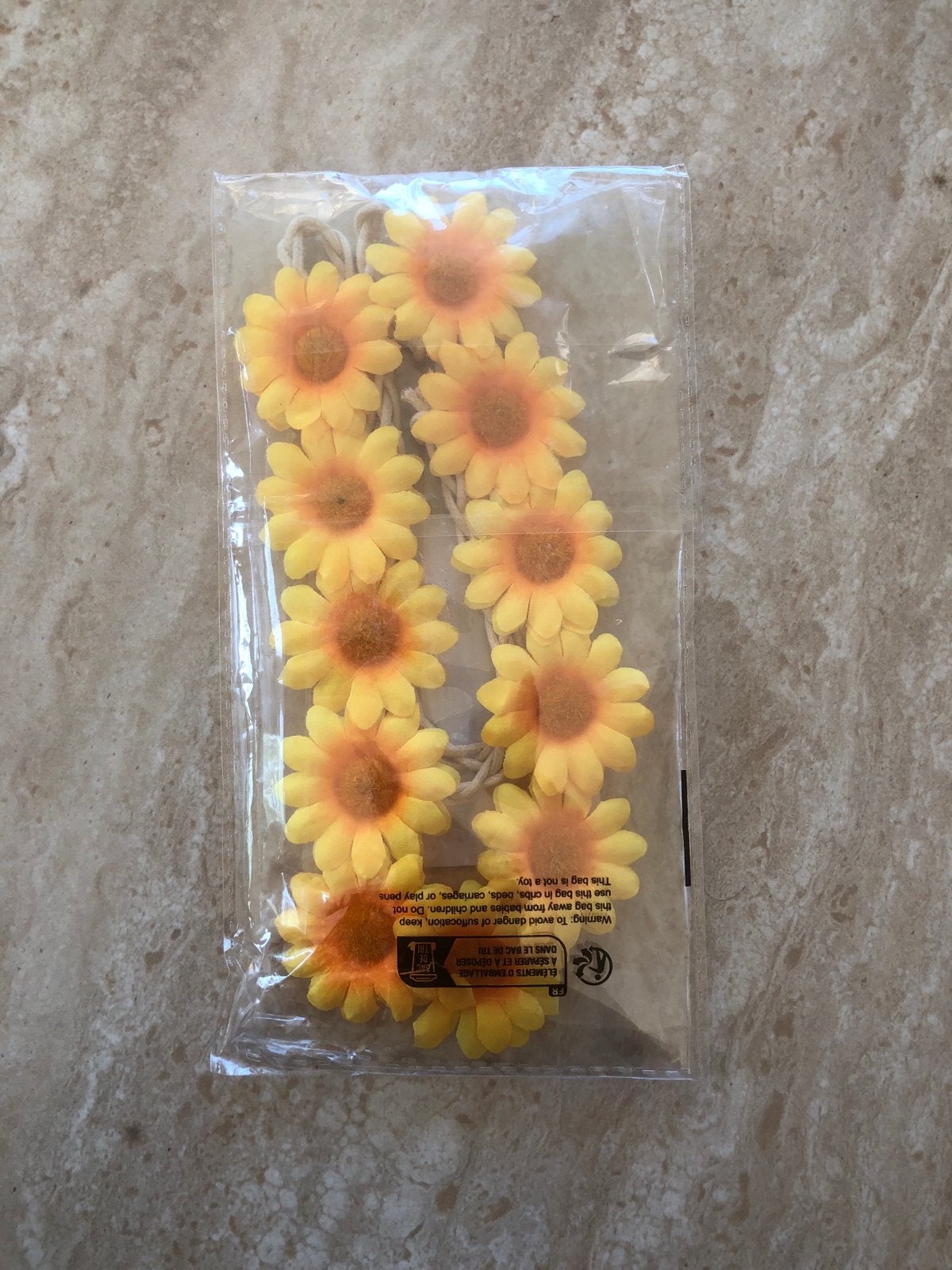 Gele Bloemenkrans Haarband - Nieuw, Ophalen of Verzenden, Nieuw