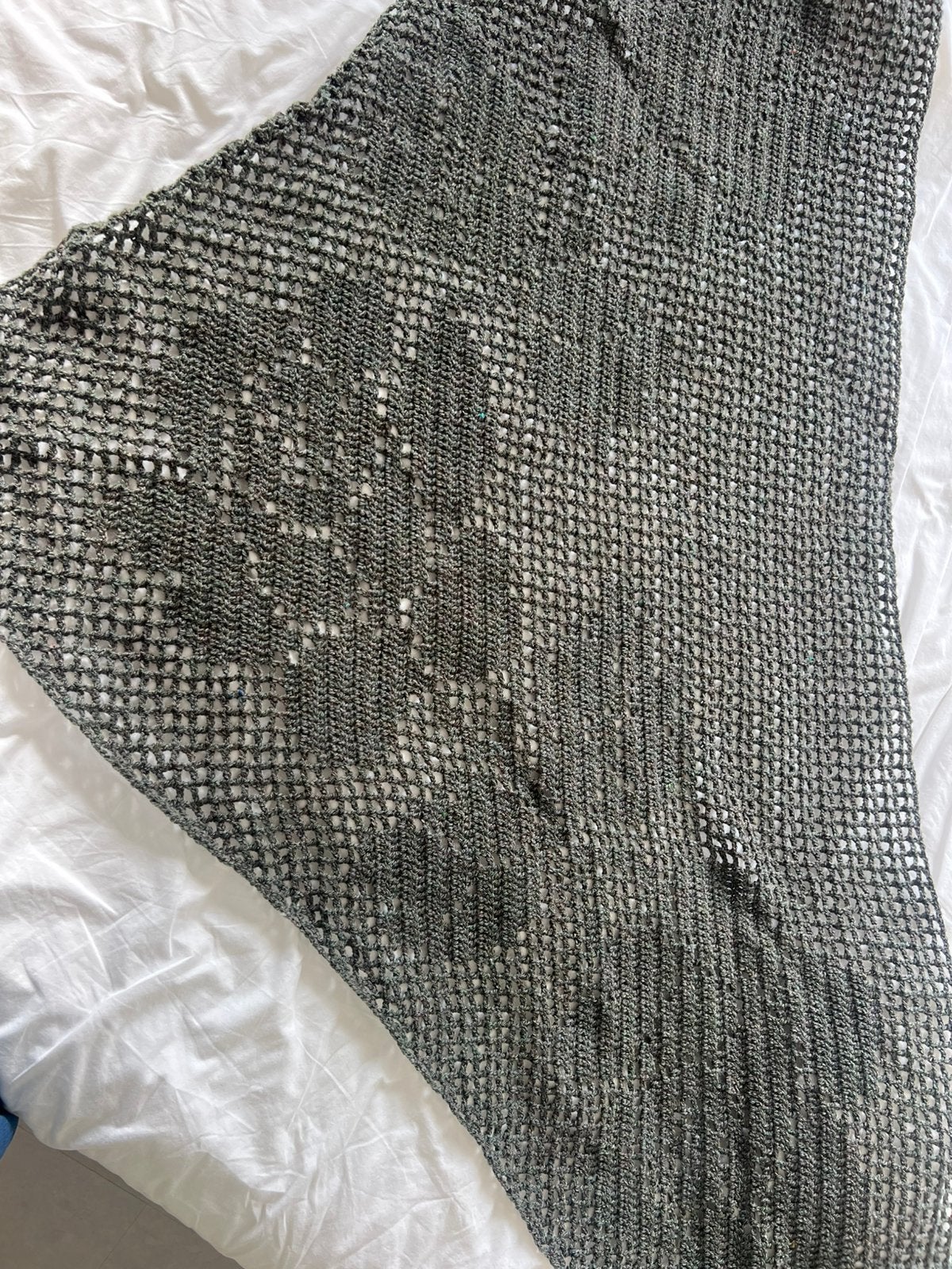 Gehaakt omslagdoek, Ophalen, Zo goed als nieuw, Maat 46/48 (XL) of groter, Sjaal