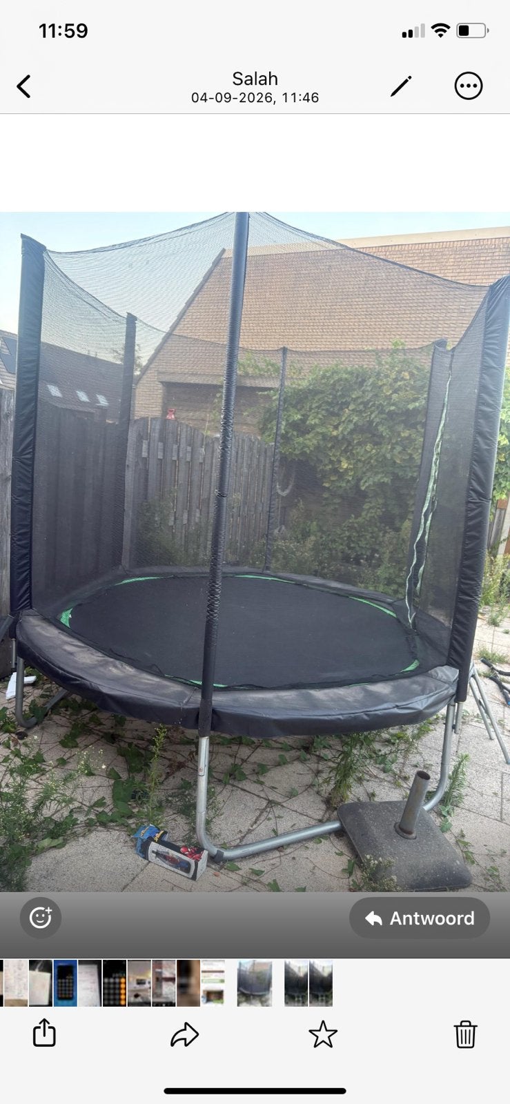 Trampoline te koop, Ophalen, Zo goed als nieuw