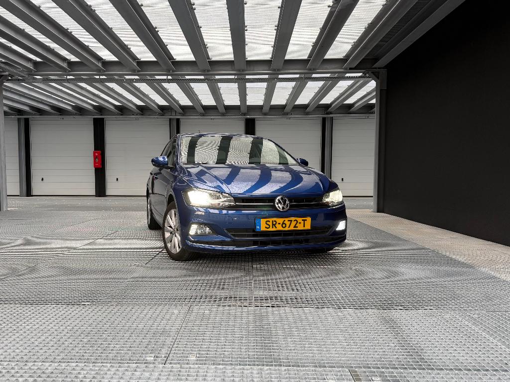 Volkswagen Polo 1.0 TSI Highline|ACC|Carplay|Camera|virtueel, Voorwielaandrijving, Stof, 40 €/maand, Blauw