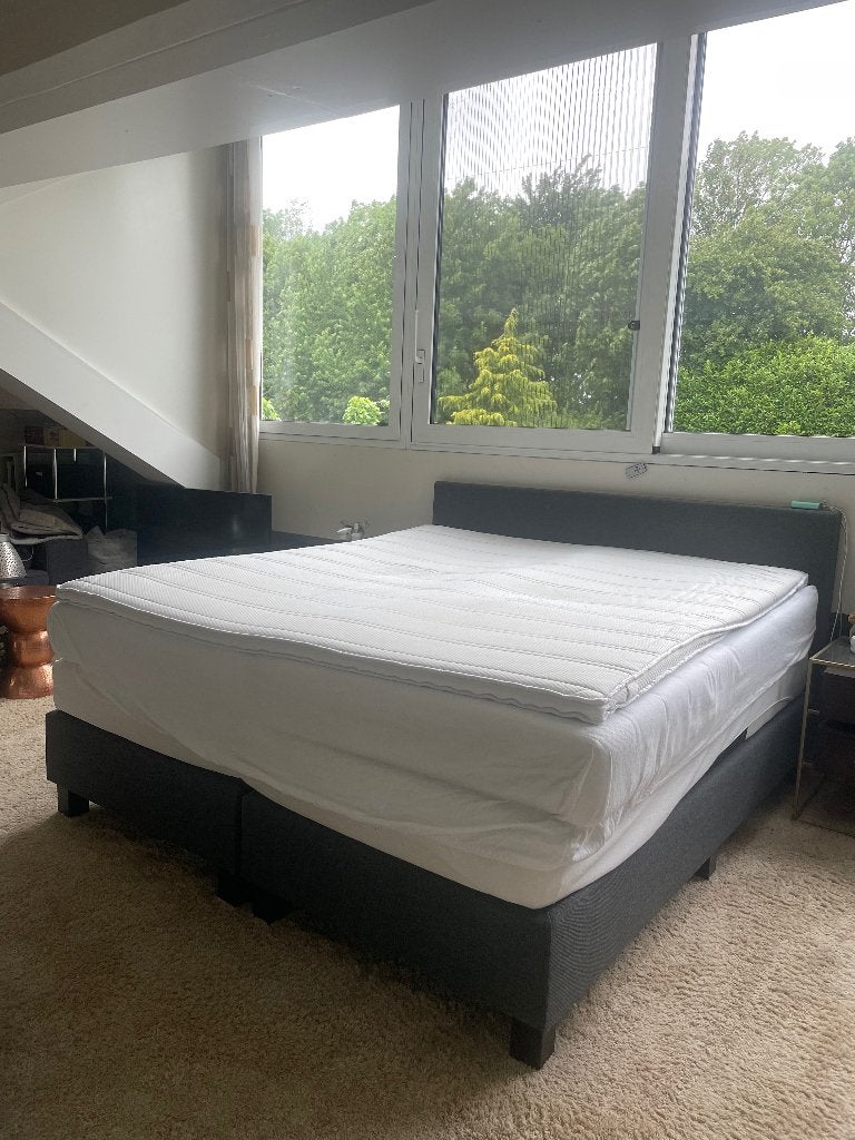 Boxspring bed 180x200cm Kingsize, Ophalen, Gebruikt, 210 cm, Tweepersoons