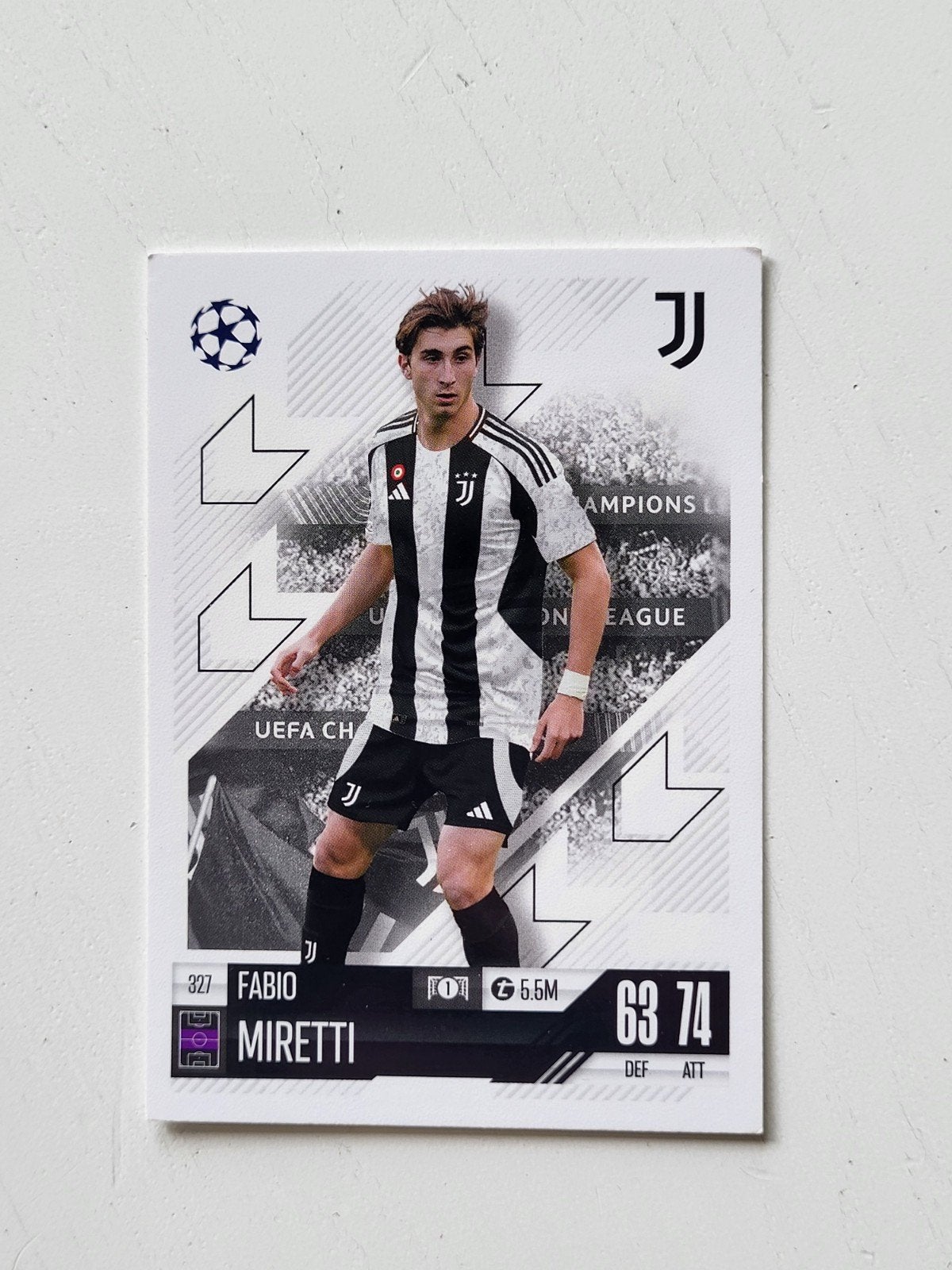 Fabio Miretti Topps Match Attax Spelerskaart Juventus, Ophalen of Verzenden, Zo goed als nieuw, Buitenlandse clubs, Spelerskaart