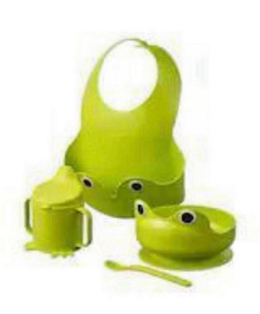 IKEA Eetset Ontbijt Kikker 4-delig met Slabber, Ophalen of Verzenden, Nieuw