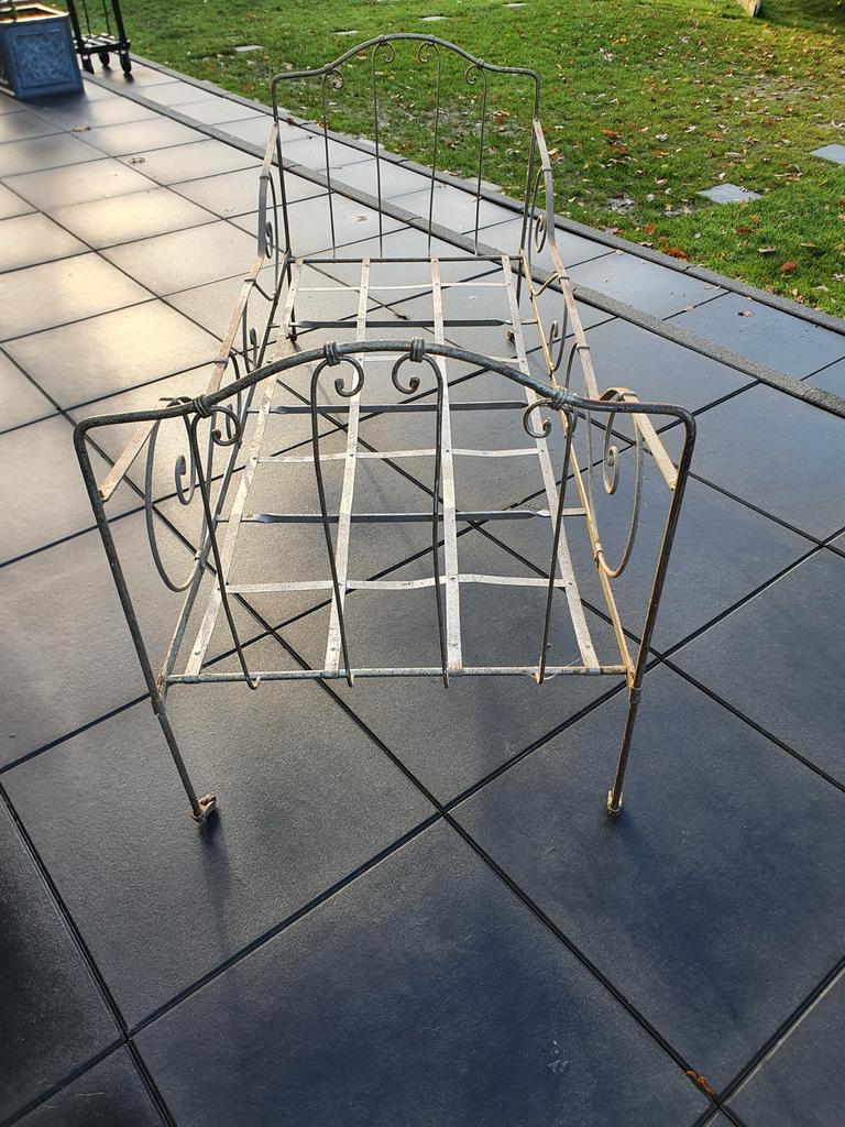 Metalen inklapbaar kinderbedje - Vintage stijl, Ophalen