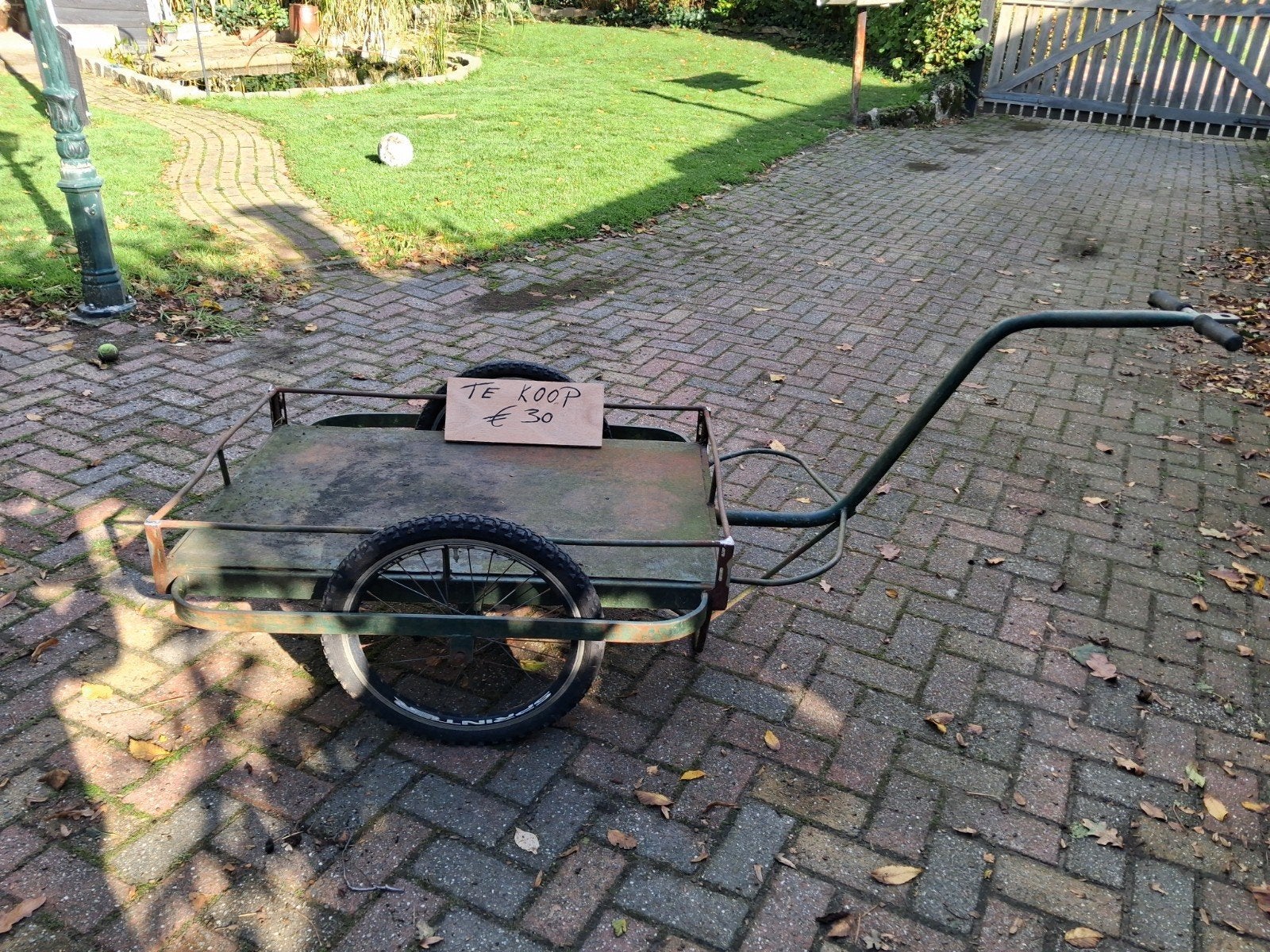melkkar, fietskar, Ophalen
