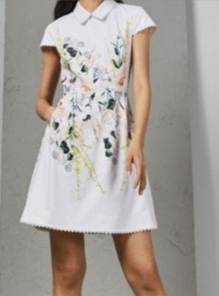Elegante Ted Baker zomerjurk, gratis verzending., Maat 42/44 (L), Ophalen of Verzenden, Ted Baker, Gedragen