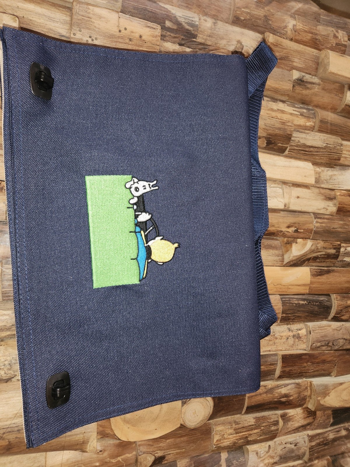 Vintage Kuifje Schoudertas (Moulinsart 2001) Nieuwstaat, Ophalen of Verzenden, Nieuw, Blauw, Overige merken