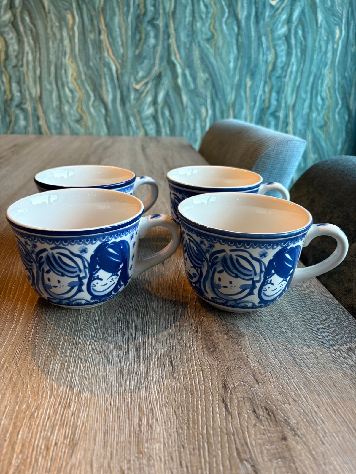 Delfts Blond Soepkommen 4x, Huis en Inrichting, Keuken | Servies, Ophalen, Zo goed als nieuw, Aardewerk, Kom(men)