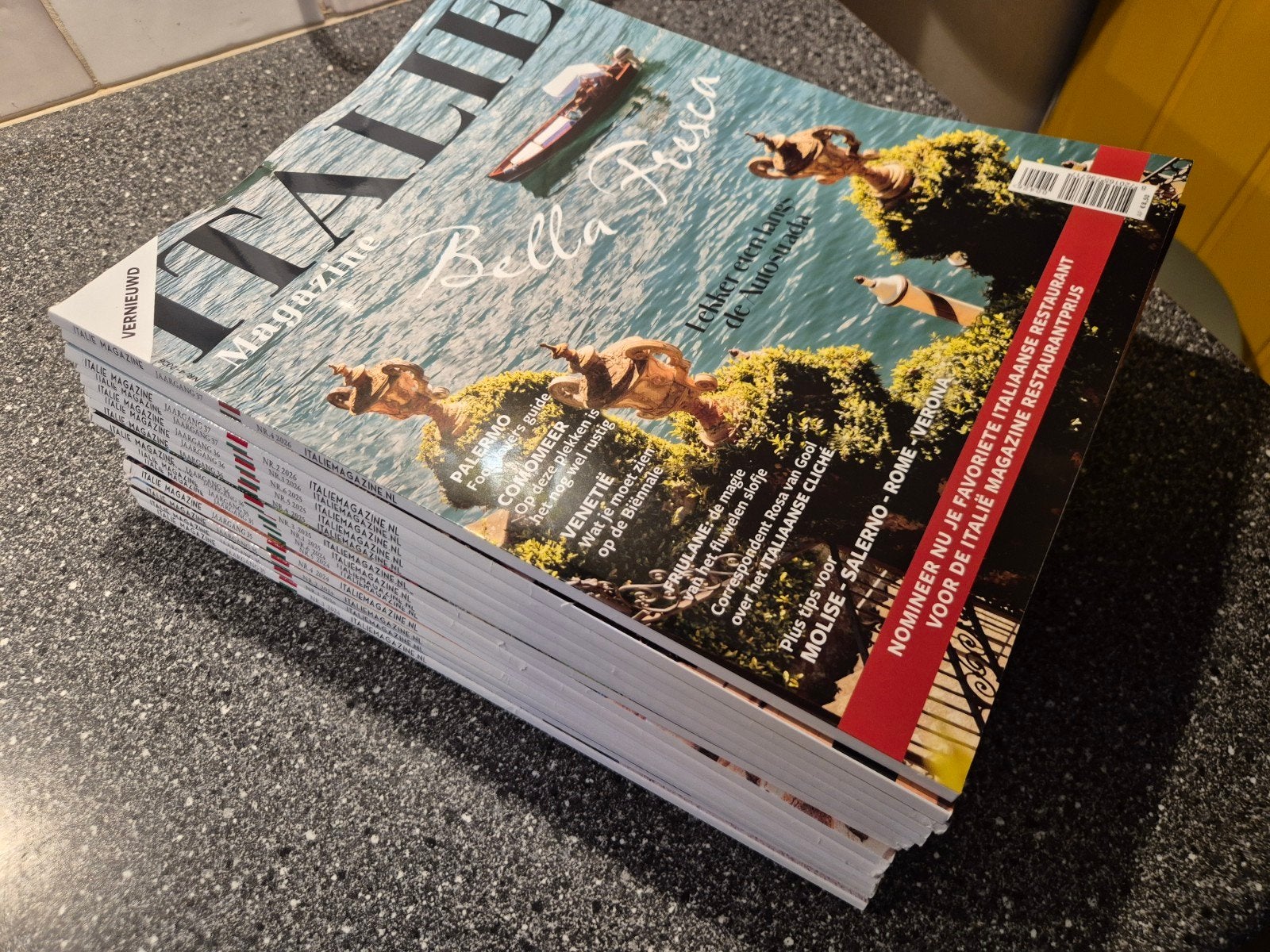 Italië Magazine Jaargangen 35, 36 & 37 (2024-2026), Boeken, Tijdschriften en Kranten, Ophalen, Zo goed als nieuw, Overige typen
