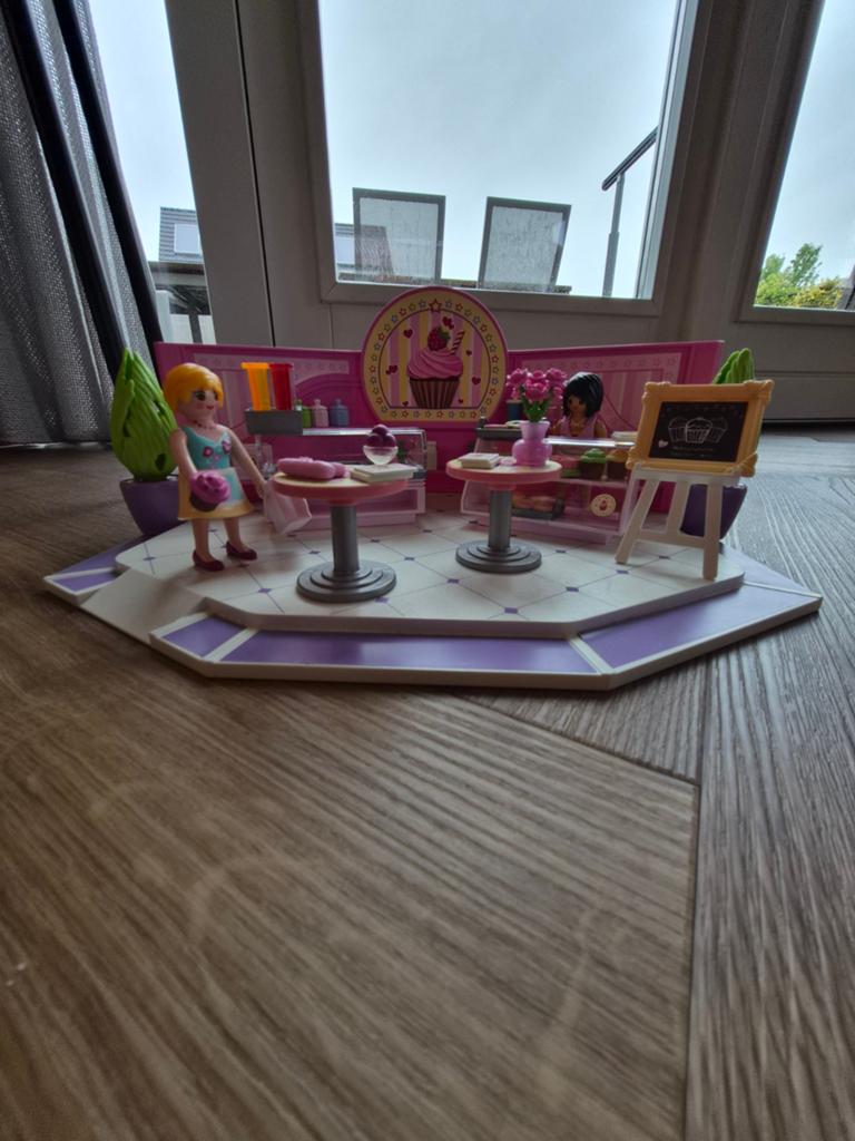 Playmobil Cupcake Winkel - Zoet Speelplezier!, Kinderen en Baby's, Speelgoed | Playmobil, Ophalen, Zo goed als nieuw, Complete set